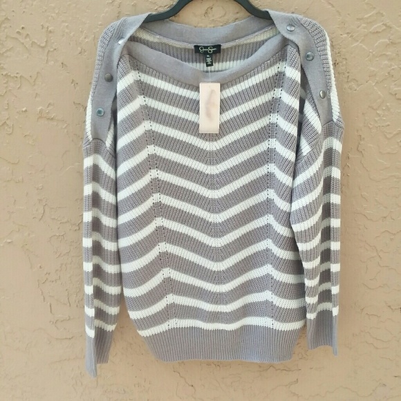 JESSICA SIMPSON
Striped Ribbed Knit Sweater - Picture 5 of 6